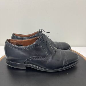 Allen Edmonds Shoes Men Size 8 Black Leather Cap Toe Oxford Dress Shoes Van Ness